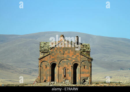 La Cattedrale di Ani in rovina città armena dello stesso nome, nella Turchia orientale, martedì 9 settembre 2014. Foto Stock