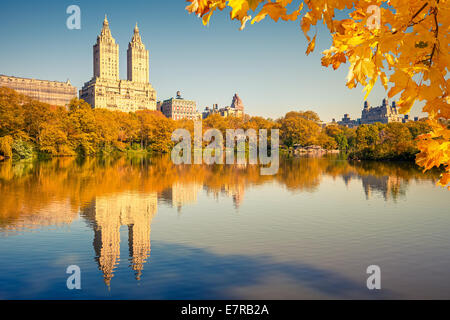 Central Park a giornata di sole Foto Stock