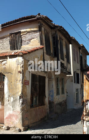 Vecchio abbandonate case greche in Turchia Foto Stock