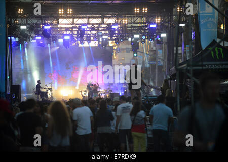 West Hollywood, California, Stati Uniti d'America. 23 Sett 2014. Il Sunset Strip Music Festival 2014, West Hollywood, California, Stati Uniti d'America, 21 settembre 2014. Credito: ZUMA Press, Inc./Alamy Live News Foto Stock