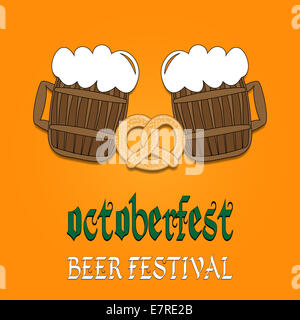 In stile retrò etichetta di birra. Buona come modello Foto Stock