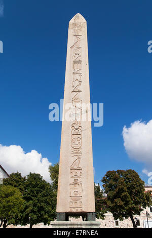Obelisco Egiziano in Piazza Sultanahmet, Istanbul, Turchia. Foto Stock