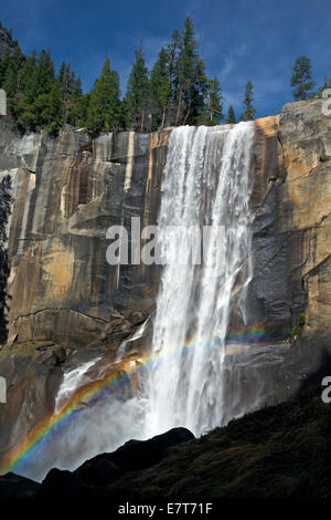 CA02311-00...CALIFORNIA - primaverile caduta sul fiume Merced dalla nebbia Trail nel Parco Nazionale di Yosemite. Foto Stock