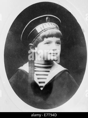 Czarewitch, 1909. Alexei Nikolaevich Romanov (1904-1918), figlio dello zar Nicola II e Alexandra. Foto Stock