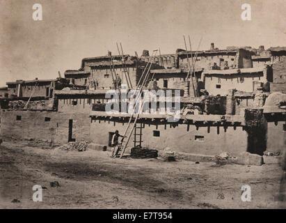 Zuni Pueblo - New Mexico, circa 1900 Foto Stock