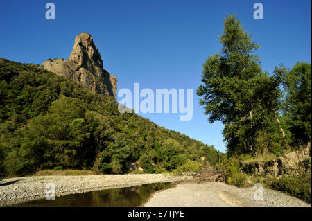 Italia, Basilicata, Appennino Lucano Parco Nazionale Val d'Agri, Valle del fiume Agri e Murgia di Sant'Oronzo Foto Stock