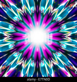 Psichedelico modello astratto, computer grafica. Foto Stock