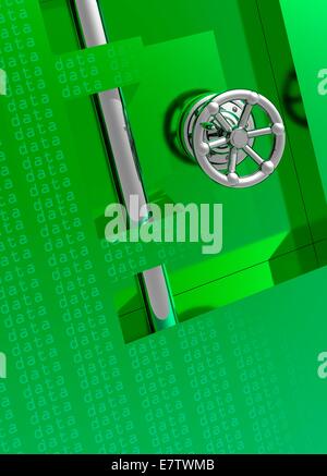 Archivio dati, opere d'arte concettuale. Foto Stock