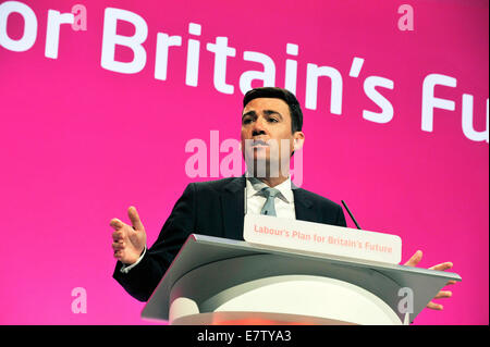 Manchester, Regno Unito. 24 Settembre, 2014. Andy Burnham, Shadow il Segretario di Stato per la salute del partito laburista: Credito Della Batchelor/Alamy Live News Foto Stock