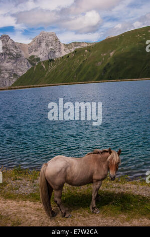 Lac de maroli,le chinaillon,grand bornand,Haute Savoie,Francia Foto Stock