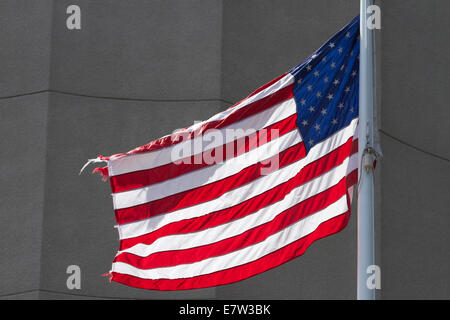 Noi bandiera, il centro cittadino di San Francisco, California, Stati Uniti d'America Foto Stock