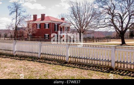 Il Tribunale di Appomattox in Appomattox Courthouse National Historical Park, Virginia, Stati Uniti d'America Foto Stock