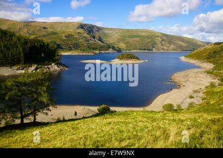 Parco Nazionale del Distretto dei Laghi, Cumbria, Regno Unito. 24Sep, 2014. Mardale village emerge da Hawswater, Parco Nazionale del Distretto dei Laghi, Cumbria, Regno Unito. Credito: Andrew Findlay/Alamy Live News Foto Stock