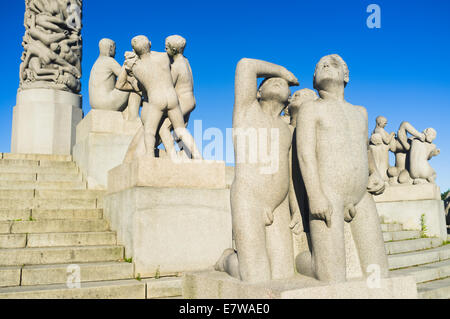 Frogner park Il parco Vigeland, Oslo, Norvegia Foto Stock