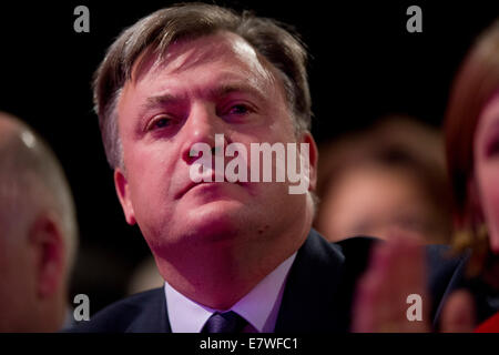 Manchester, Regno Unito. 24 Settembre, 2014. Ed Balls, Shadow Cancelliere dello Scacchiere, il giorno 4 del partito laburista la Conferenza Annuale che avrà luogo a Manchester Central Convention Complex Credit: Russell Hart/Alamy Live News. Foto Stock