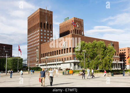 Radhus, Municipio di Oslo, Norvegia Foto Stock