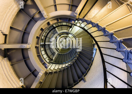 Scala all'interno di Ponce de Leon Lighthouse.Situato in Ponce Inlet vicino a Daytona Beach in Florida. Foto Stock