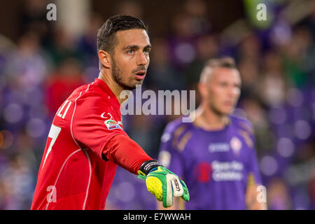 Firenze, Italia. 24Sep, 2014. Andrea Consigli (Sassuolo) Calcio/Calcetto : Italiano 'Serie A' match tra ACF Fiorentina 0-0 US Sassuolo allo Stadio Artemio Franchi di Firenze, in Italia . Credito: Maurizio Borsari/AFLO/Alamy Live News Foto Stock