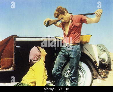 GIANT 1956 Warner Bros film con Elizabeth Taylor e James Dean Foto Stock