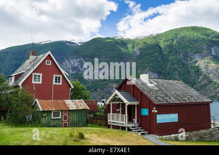 Aurlandsfjorden, Aurland, Norvegia Foto Stock