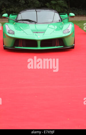 LaFerrari - Ferraris Hypercar in uno spento verde Foto Stock