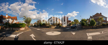 Alloggiamento suburbana a Worthing, West Sussex, Regno Unito Foto Stock