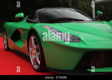 LaFerrari - Ferraris Hypercar in uno spento verde Foto Stock