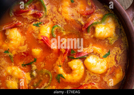 Moqueca di gamberetti, piatto brasiliano Foto Stock