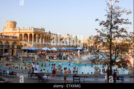 Europa orientale, Ungheria, Budapest, Bagno termale di Széchenyi Foto Stock