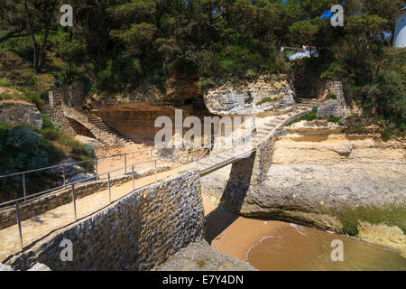 La Emile Gaboriau passerella sull'Charente Maritime costa a Saint palais sur Mer Francia. Foto Stock