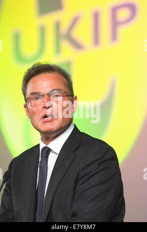 PETER WHITTLE UK Independence Party 26 settembre 2014 Doncaster Racecourse a Doncaster nello Yorkshire INGHILTERRA Foto Stock