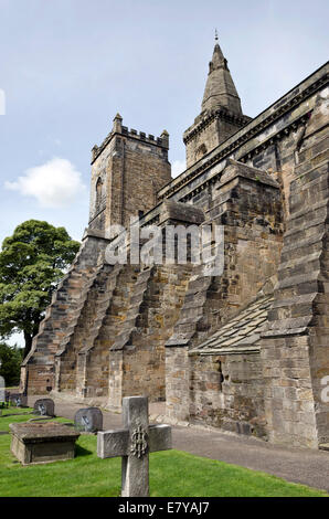 Dunfermline Chiesa Parrocchiale e Abbey in Fife, Scozia. Foto Stock