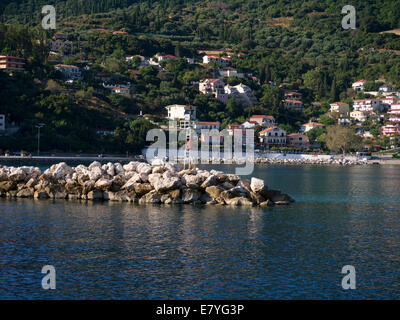 Il porto di Poros sull'isola di Cefalonia in Grecia Foto Stock