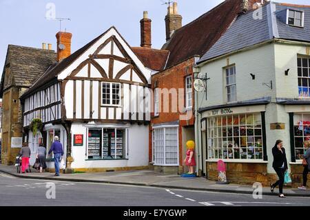 Scena di strada, Sherbourne, Dorset Foto Stock