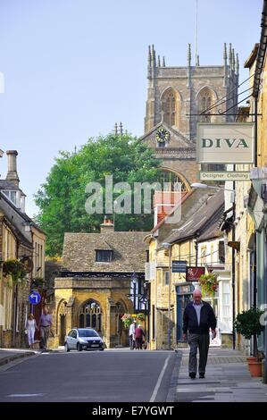 Scena di strada, Sherbourne, Dorset Foto Stock