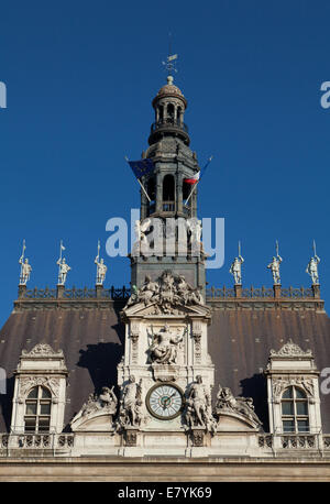 Hôtel de Ville di Parigi, Francia. Foto Stock