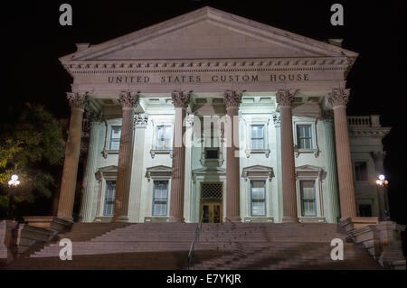 Storica negli Stati Uniti Custom House si trova a Charleston, Carolina del Sud. Foto Stock