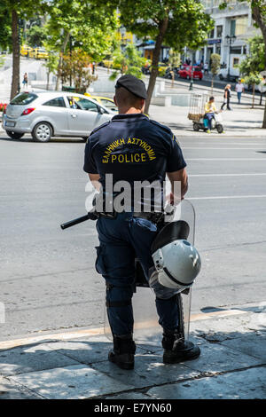 polizia greca Foto Stock