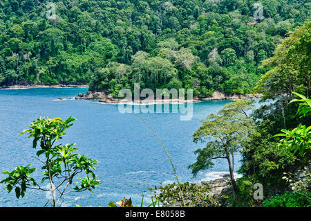 Bella Teluk Hijau (Green Bay) spiaggia di Banyuwangi, East Java, Indonesia Foto Stock