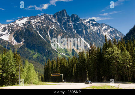 Trans Canada Highway, il Parco Nazionale di Glacier, British Columbia, Canada Foto Stock