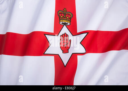 Bandiera del governo dell'Irlanda del Nord. Noto anche come Ulster Banner. Irlanda del Nord fa parte del Regno Unito. Foto Stock