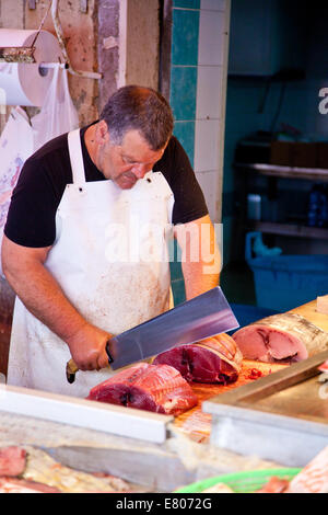 Il pescivendolo Foto Stock