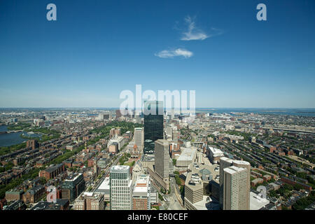 Una veduta aerea di Boston, Stati Uniti d'America Foto Stock