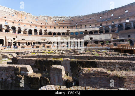 Roma, 28 Aprile 2012.Vista interna del Colosseo, Italia Foto Stock