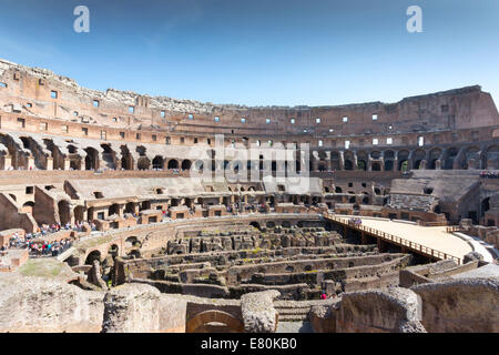 Roma, 28 Aprile 2012.Vista interna del Colosseo, Italia Foto Stock