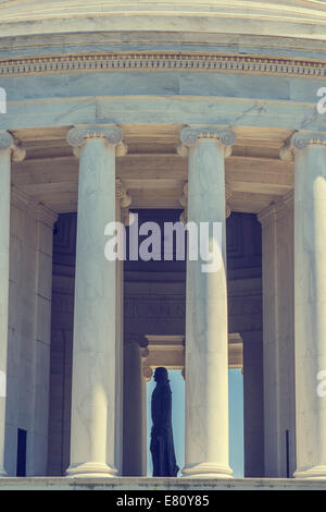 Thomas Jefferson Memorial a Washington DC, Stati Uniti d'America Foto Stock