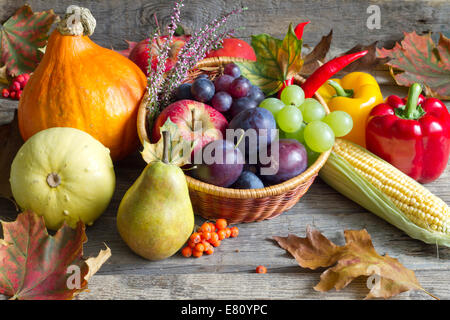 In autunno la frutta e la verdura ancora astratto concetto LIFE Foto Stock