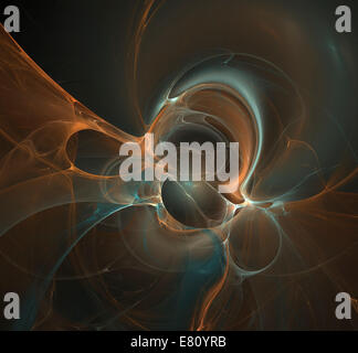 Illustrazione astratta con alto grado di dettaglio. Sfondo semplice design. Foto Stock