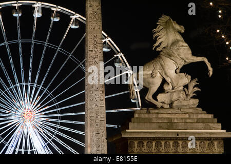 Francia, Parigi, le decorazioni di Natale in Place de la Concorde Foto Stock