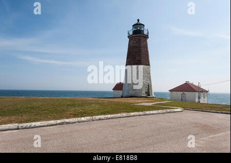 Punto Judith Lighthouse Rhode Island historic USA Foto Stock